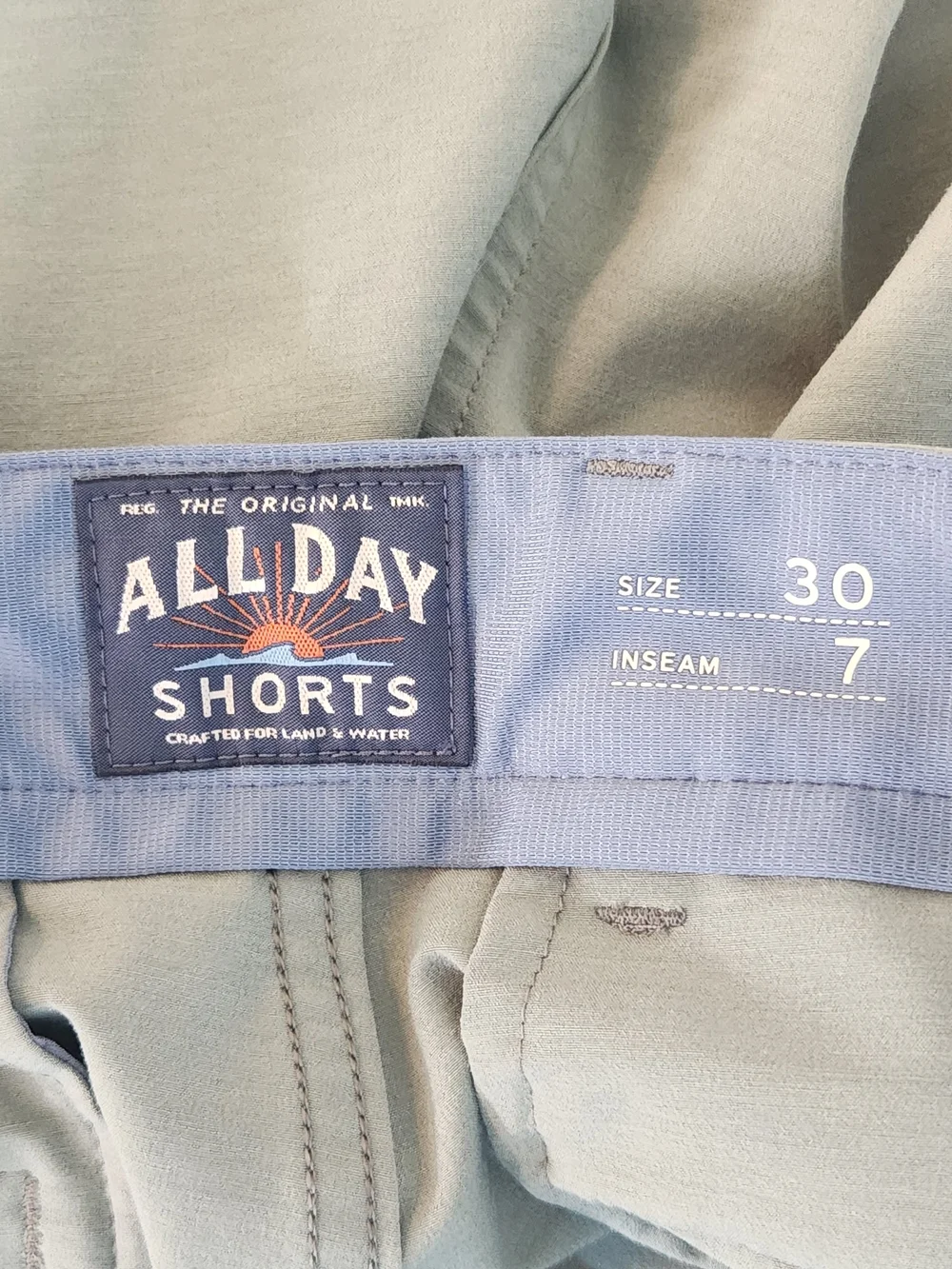 Faherty Olive Green All Day Shorts Size 30 7